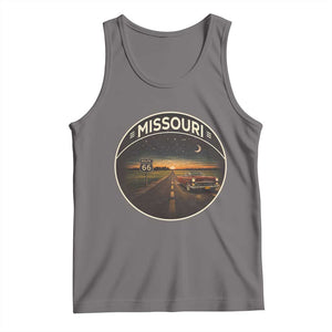 Missouri State Route Highway 66 Tank Top Mother Road Travel Gift TS12 Deep Heather Print Your Wear