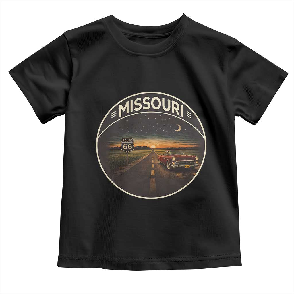 Missouri State Route Highway 66 Toddler T Shirt Mother Road Travel Gift TS12 Black Print Your Wear