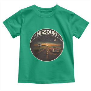 Missouri State Route Highway 66 Toddler T Shirt Mother Road Travel Gift TS12 Irish Green Print Your Wear
