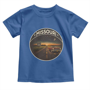 Missouri State Route Highway 66 Toddler T Shirt Mother Road Travel Gift TS12 Royal Blue Print Your Wear