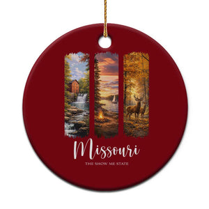 Missouri The Show Me State Ceramic Ornament Midwest Pride TS12 1pc Red Print Your Wear