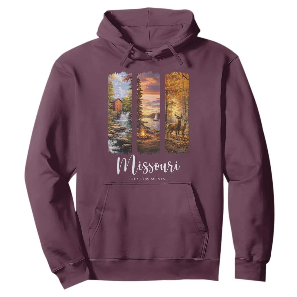 Missouri The Show Me State Hoodie Midwest Pride TS12 Maroon Print Your Wear