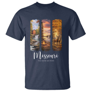 Missouri The Show Me State T Shirt Midwest Pride TS12 Navy Print Your Wear
