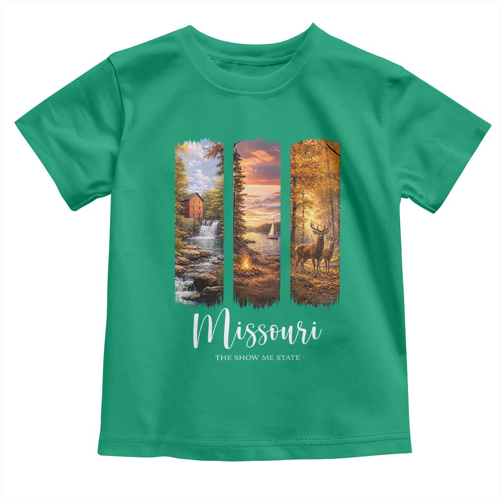 Missouri The Show Me State Toddler T Shirt Midwest Pride TS12 Irish Green Print Your Wear