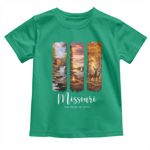 Missouri The Show Me State Toddler T Shirt Midwest Pride TS12 Irish Green Print Your Wear