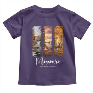 Missouri The Show Me State Toddler T Shirt Midwest Pride TS12 Purple Print Your Wear