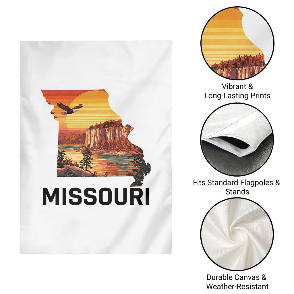 Missouri State Map Nature Travel Garden Flag The Show Me State Pride TS12 Print Your Wear