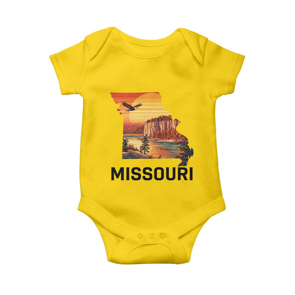 Missouri State Map Nature Travel Baby Onesie The Show Me State Pride TS12 Daisy Print Your Wear