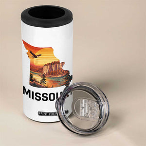 Missouri State Map Nature Travel 4 in 1 Can Cooler Tumbler The Show Me State Pride TS12 Print Your Wear