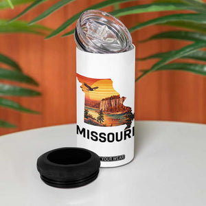 Missouri State Map Nature Travel 4 in 1 Can Cooler Tumbler The Show Me State Pride TS12 Print Your Wear