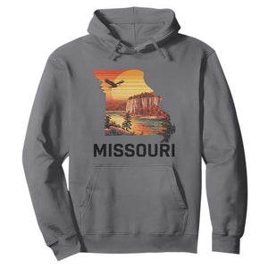 Missouri State Map Nature Travel Hoodie The Show Me State Pride TS12 Charcoal Print Your Wear
