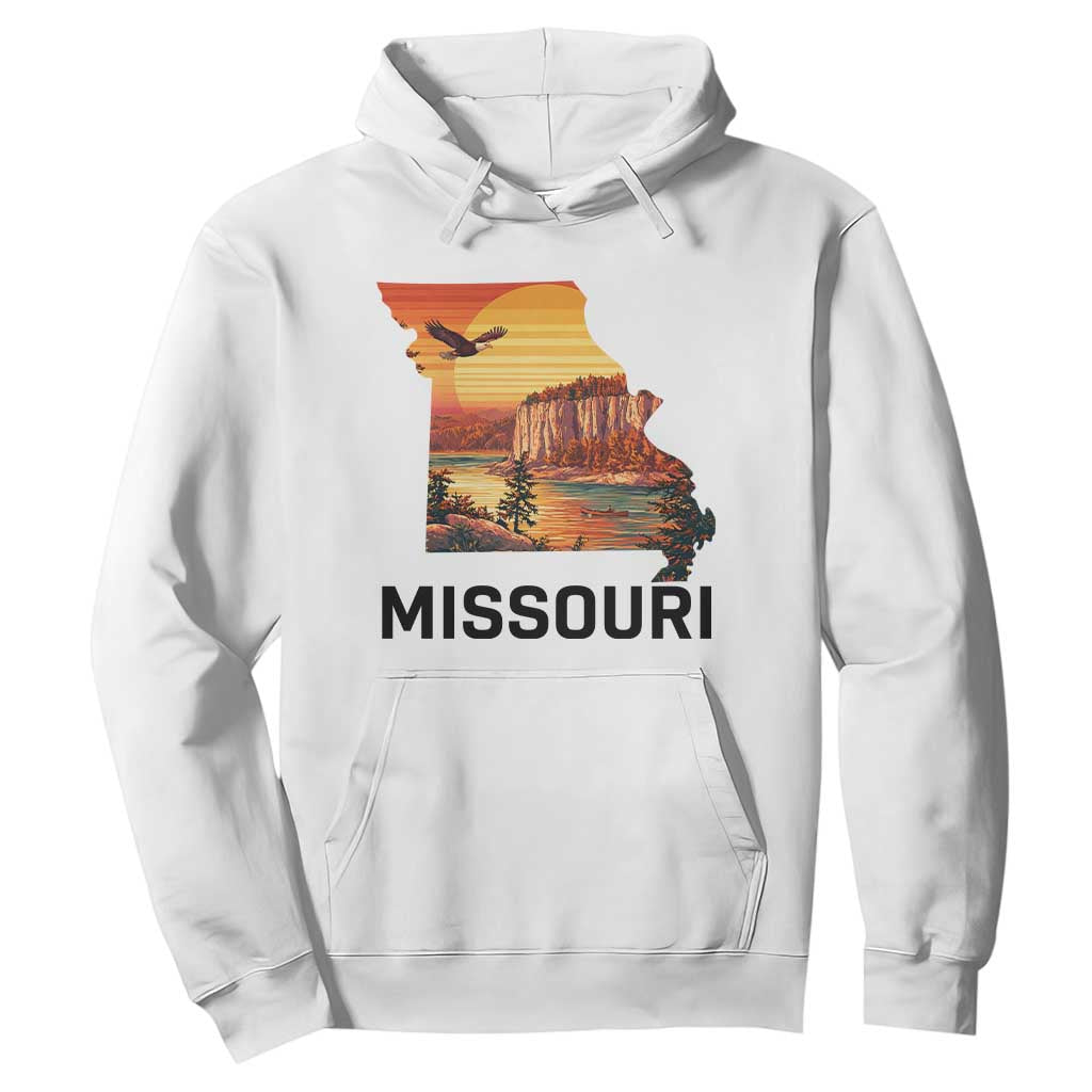 Missouri State Map Nature Travel Hoodie The Show Me State Pride TS12 White Print Your Wear