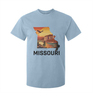 Missouri State Map Nature Travel T Shirt For Kid The Show Me State Pride TS12 Light Blue Print Your Wear