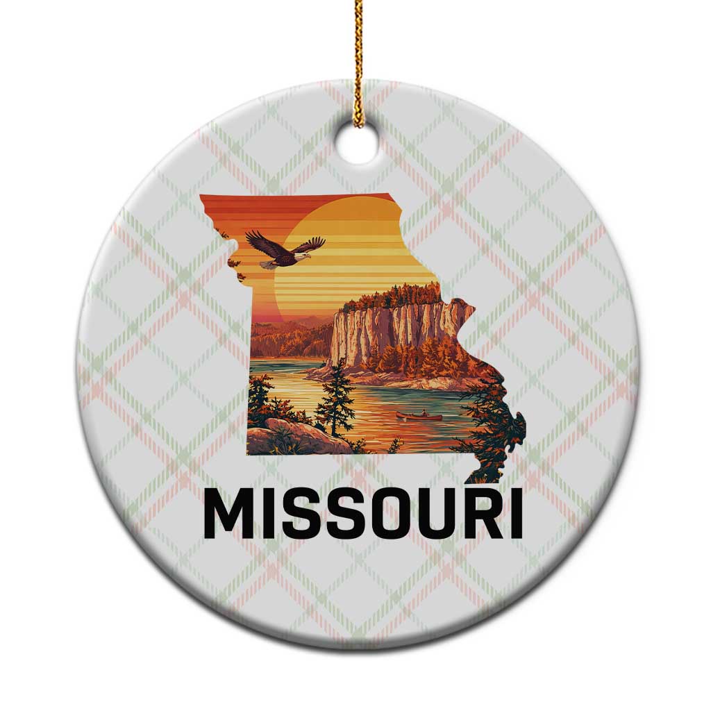 Missouri State Map Nature Travel Ceramic Ornament The Show Me State Pride TS12 1pc Christmas Plaid Print Your Wear
