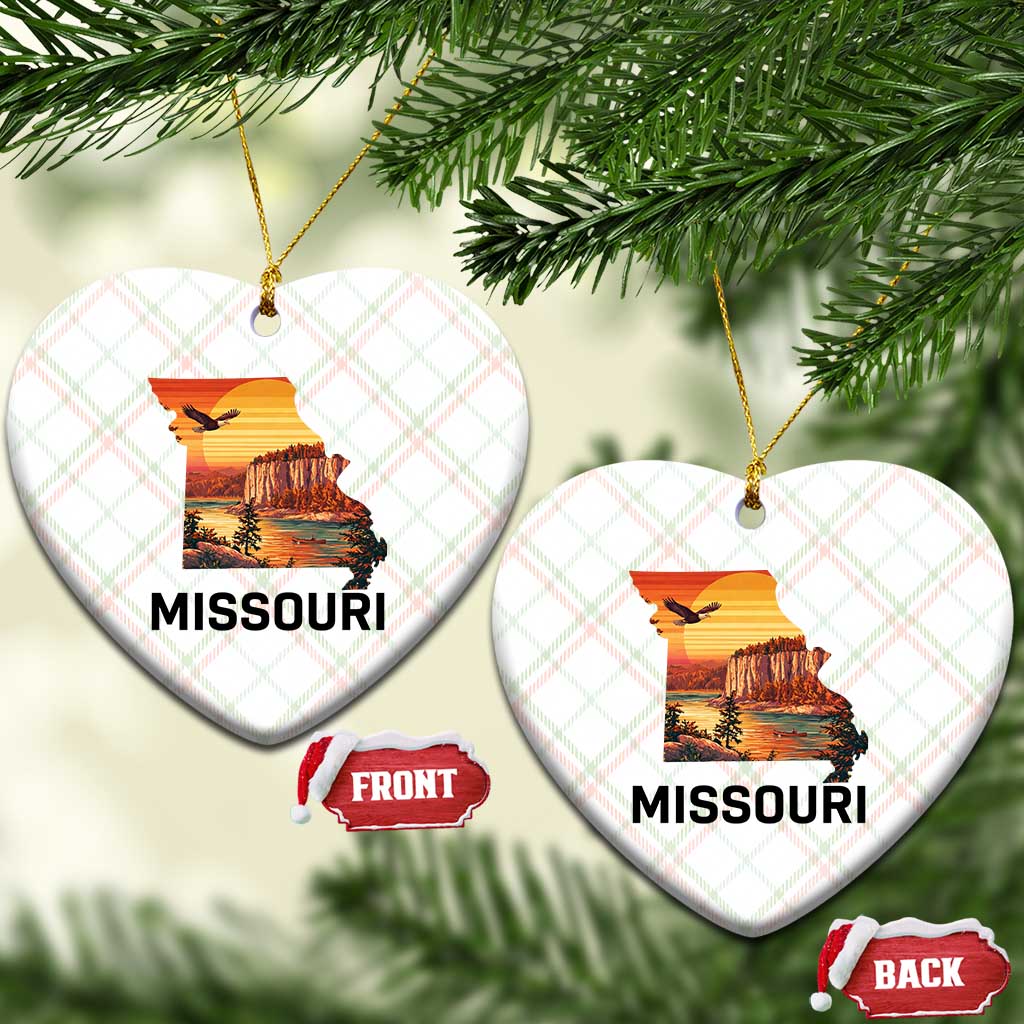 Missouri State Map Nature Travel Ceramic Ornament The Show Me State Pride TS12 Print Your Wear