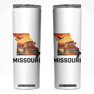 Missouri State Map Nature Travel Skinny Tumbler The Show Me State Pride TS12 White Print Your Wear