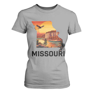 Missouri State Map Nature Travel T Shirt For Women The Show Me State Pride TS12 Sport Gray Print Your Wear