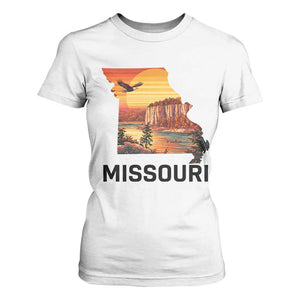 Missouri State Map Nature Travel T Shirt For Women The Show Me State Pride TS12 White Print Your Wear