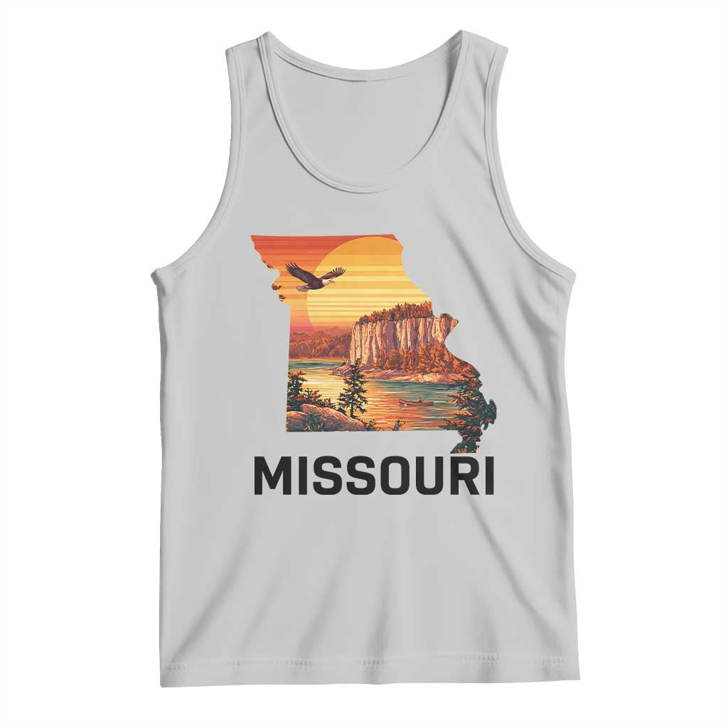 Missouri State Map Nature Travel Tank Top The Show Me State Pride TS12 Ash Print Your Wear