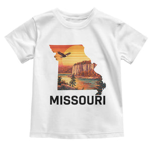 Missouri State Map Nature Travel Toddler T Shirt The Show Me State Pride TS12 White Print Your Wear