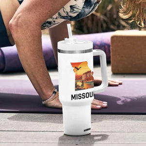 Missouri State Map Nature Travel Tumbler With Handle The Show Me State Pride TS12 Print Your Wear