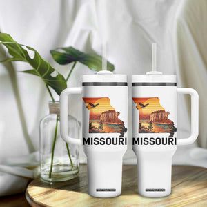 Missouri State Map Nature Travel Tumbler With Handle The Show Me State Pride TS12 Print Your Wear