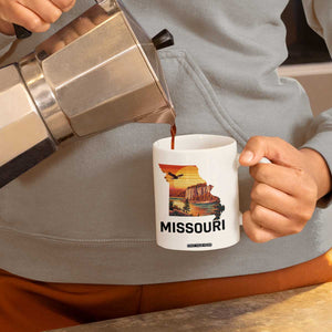 Missouri State Map Nature Travel Coffee Mug The Show Me State Pride TS12 Print Your Wear