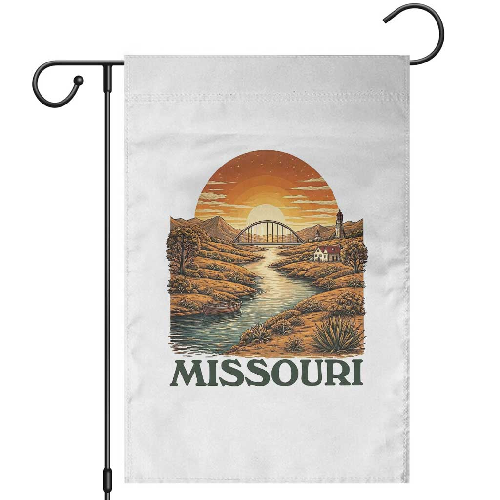 Missouri Outdoors Adventure Garden Flag The Show Me State Souvenir TS12 White Print Your Wear