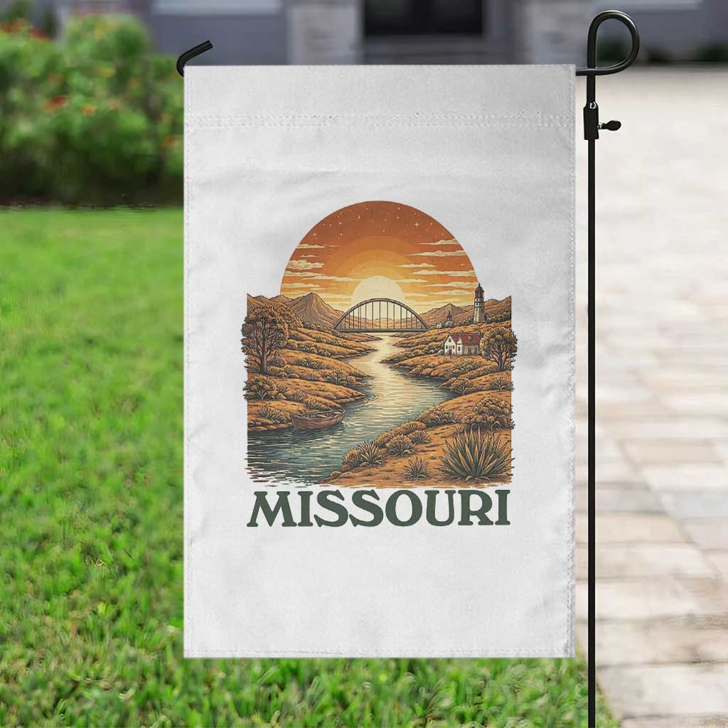 Missouri Outdoors Adventure Garden Flag The Show Me State Souvenir TS12 Print Your Wear