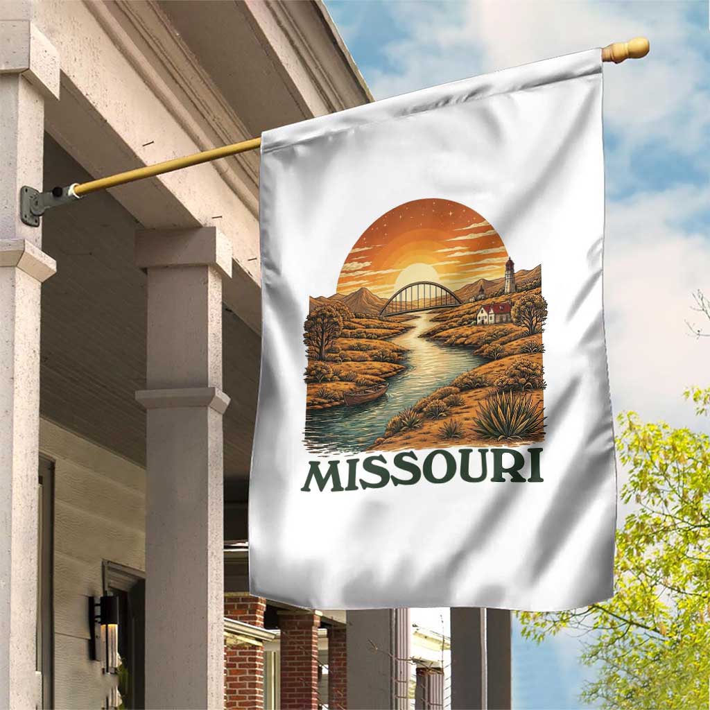 Missouri Outdoors Adventure Garden Flag The Show Me State Souvenir TS12 Print Your Wear