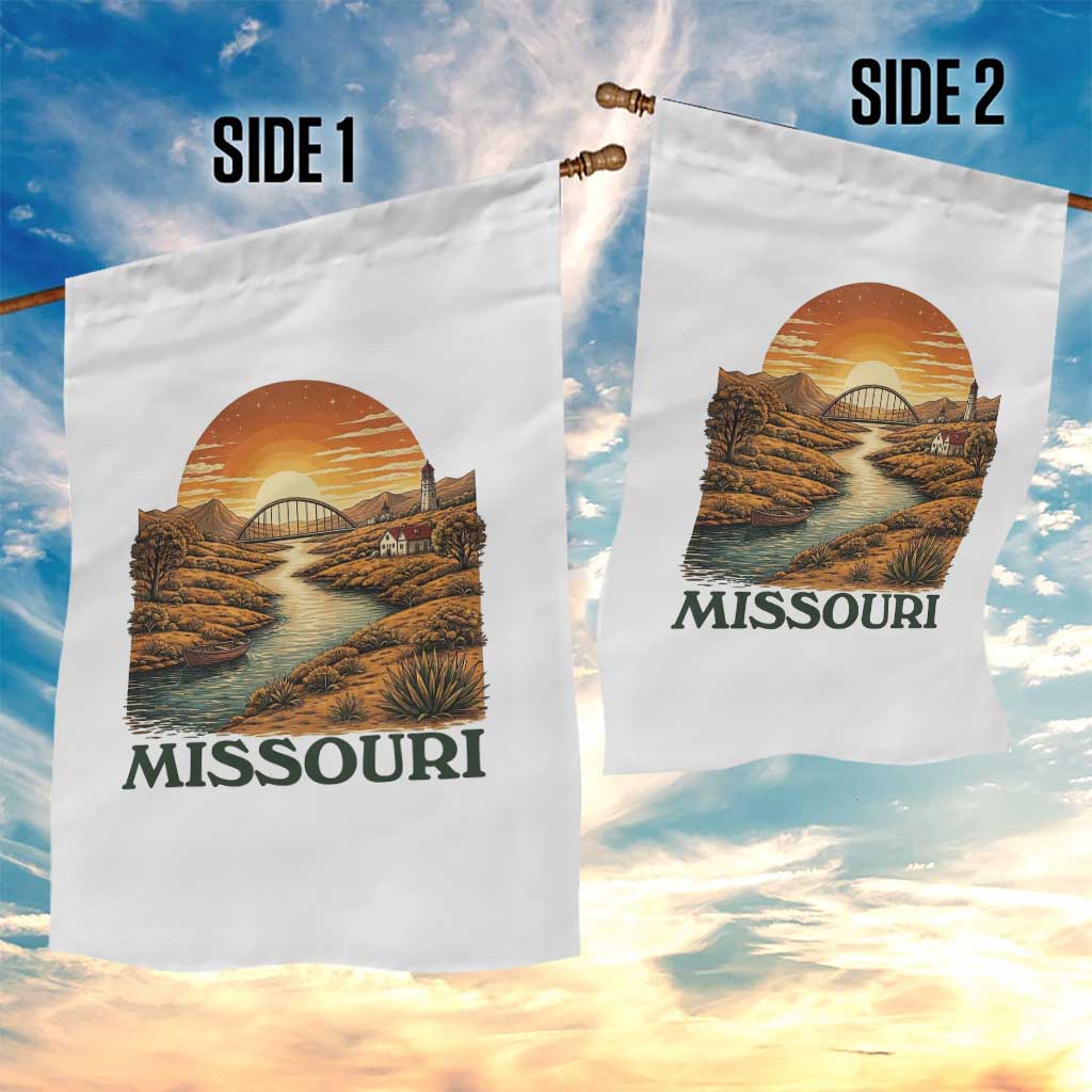 Missouri Outdoors Adventure Garden Flag The Show Me State Souvenir TS12 Print Your Wear