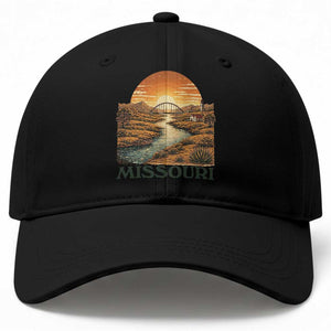 Missouri Outdoors Adventure Baseball Cap The Show Me State Souvenir TS12 Print Your Wear