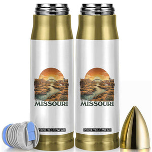 Missouri Outdoors Adventure Bullet Tumbler The Show Me State Souvenir TS12 White Print Your Wear