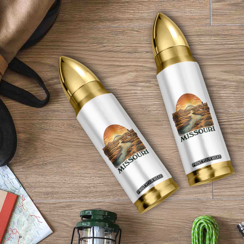 Missouri Outdoors Adventure Bullet Tumbler The Show Me State Souvenir TS12 Print Your Wear