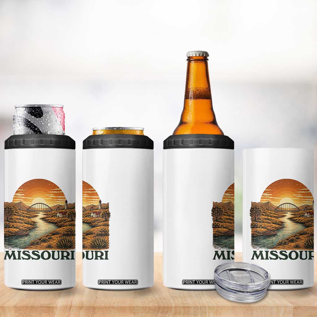 Missouri Outdoors Adventure 4 in 1 Can Cooler Tumbler The Show Me State Souvenir TS12 Print Your Wear