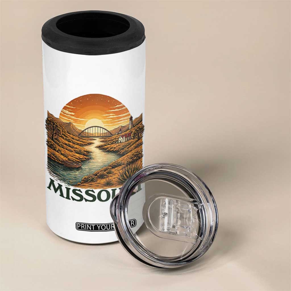Missouri Outdoors Adventure 4 in 1 Can Cooler Tumbler The Show Me State Souvenir TS12 Print Your Wear