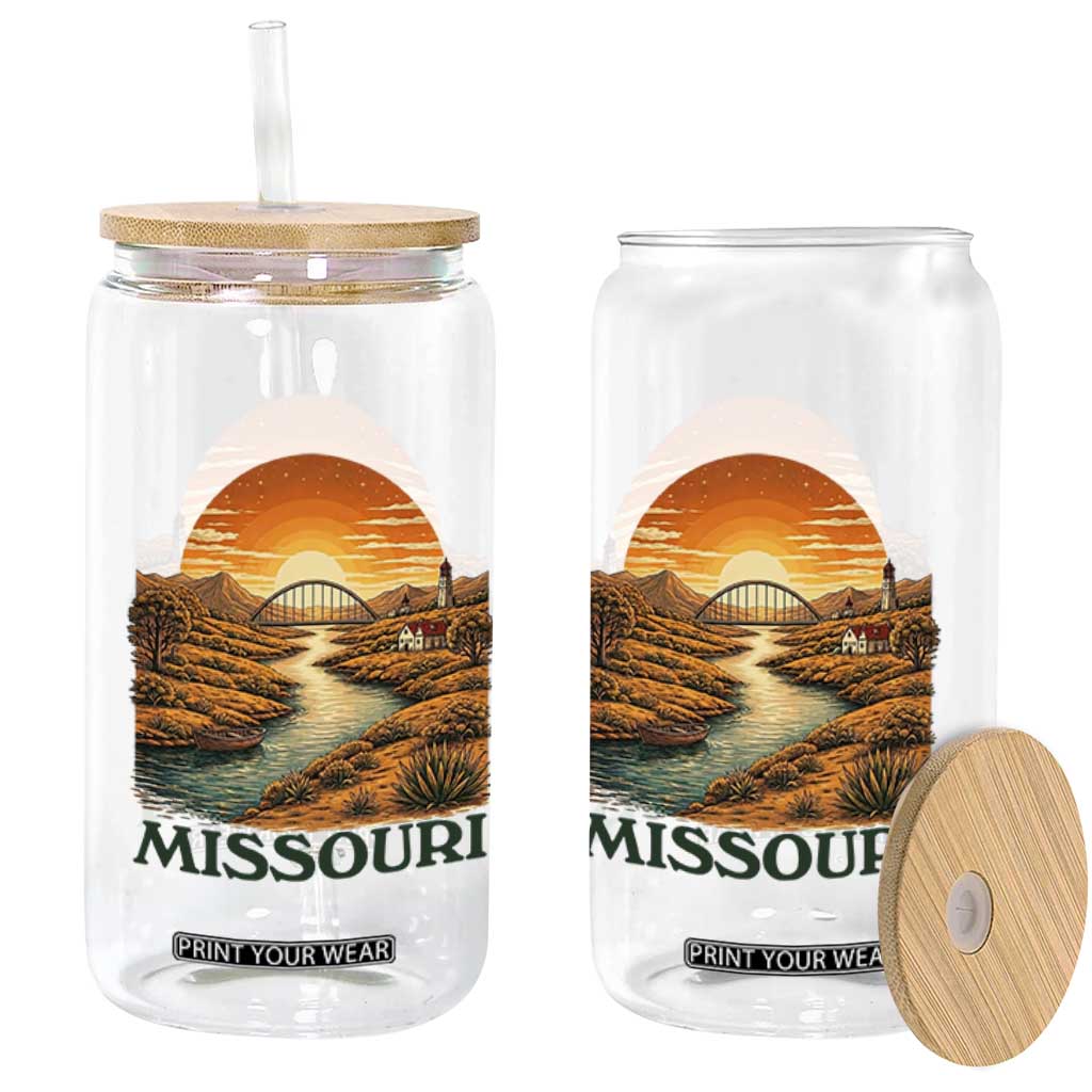 Missouri Outdoors Adventure Glass Can The Show Me State Souvenir TS12 Print Your Wear