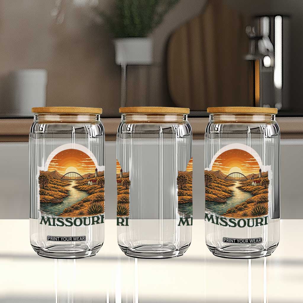 Missouri Outdoors Adventure Glass Can The Show Me State Souvenir TS12 Print Your Wear