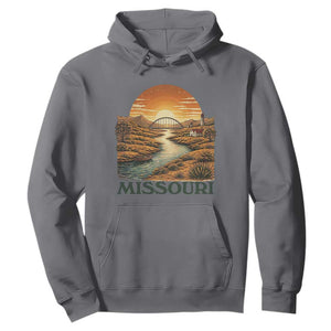 Missouri Outdoors Adventure Hoodie The Show Me State Souvenir TS12 Charcoal Print Your Wear