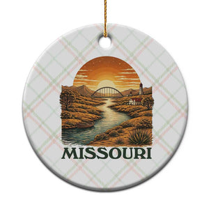 Missouri Outdoors Adventure Ceramic Ornament The Show Me State Souvenir TS12 1pc Christmas Plaid Print Your Wear