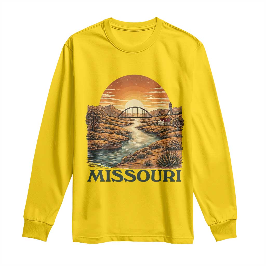 Missouri Outdoors Adventure Long Sleeve Shirt The Show Me State Souvenir TS12 Daisy Print Your Wear