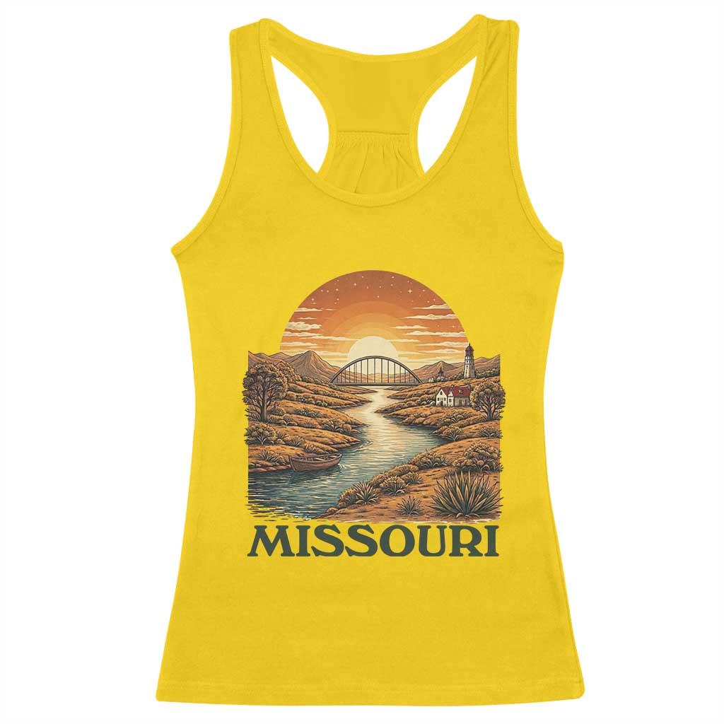 Missouri Outdoors Adventure Racerback Tank Top The Show Me State Souvenir TS12 Daisy Print Your Wear