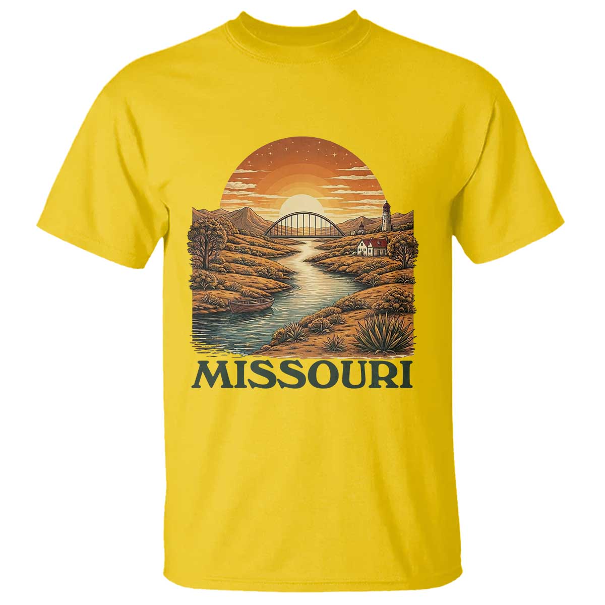 Missouri Outdoors Adventure T Shirt The Show Me State Souvenir TS12 Daisy Print Your Wear