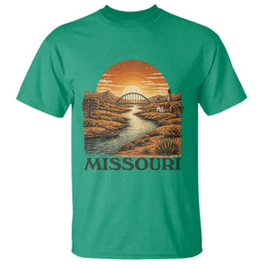 Missouri Outdoors Adventure T Shirt The Show Me State Souvenir TS12 Irish Green Print Your Wear