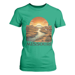 Missouri Outdoors Adventure T Shirt For Women The Show Me State Souvenir TS12 Irish Green Print Your Wear