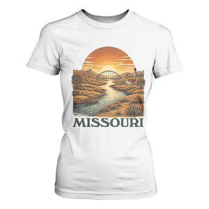 Missouri Outdoors Adventure T Shirt For Women The Show Me State Souvenir TS12 White Print Your Wear
