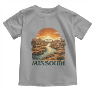 Missouri Outdoors Adventure Toddler T Shirt The Show Me State Souvenir TS12 Sport Gray Print Your Wear