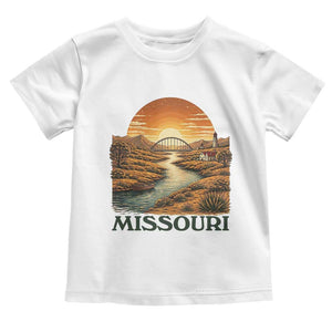 Missouri Outdoors Adventure Toddler T Shirt The Show Me State Souvenir TS12 White Print Your Wear