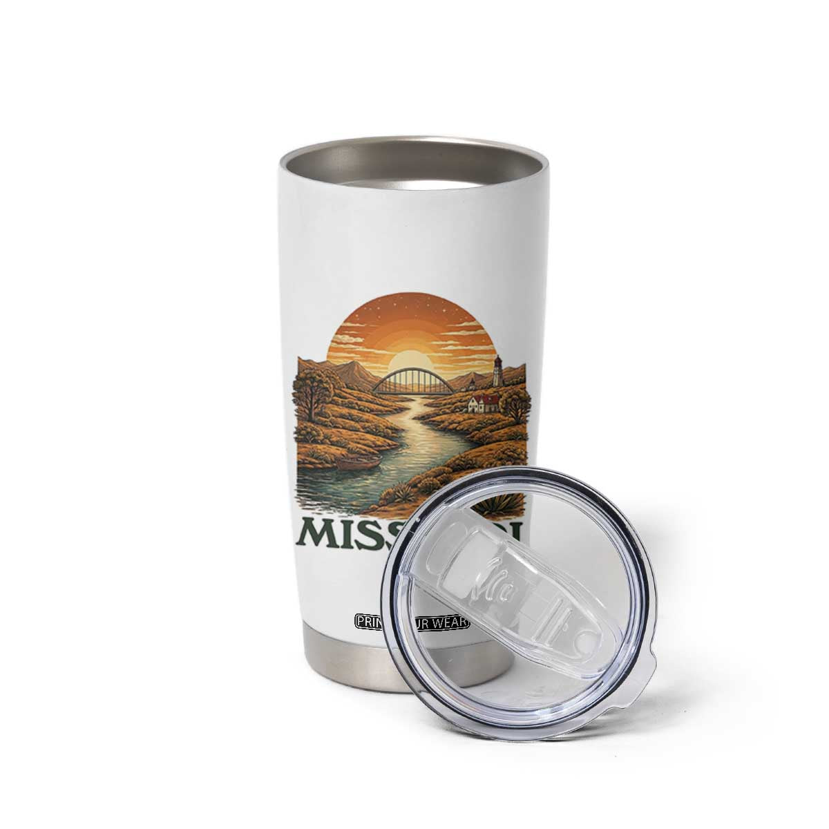 Missouri Outdoors Adventure Tumbler Cup The Show Me State Souvenir TS12 Print Your Wear