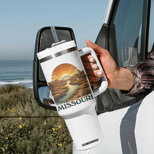 Missouri Outdoors Adventure Tumbler With Handle The Show Me State Souvenir TS12 Print Your Wear